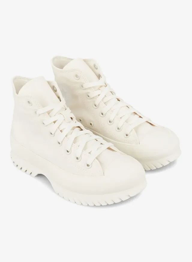 Ivory High-Top Canvas Platform Sneakers with OrthoLite Insole – image 2