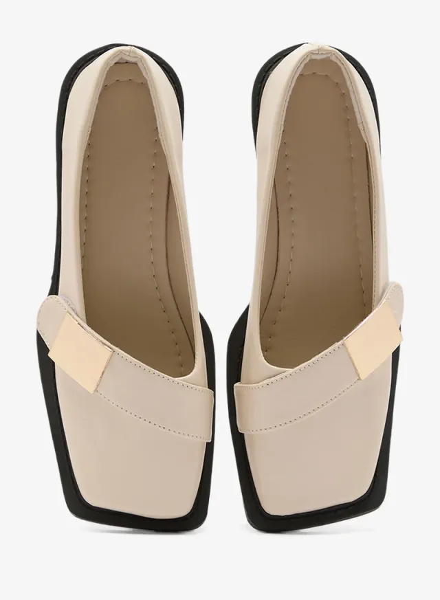 Gold Detail Strap Loafers – image 4