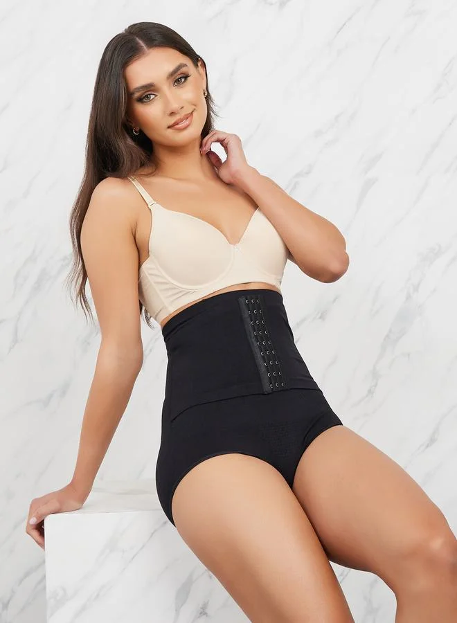 Waist Cinching Shaping Brief Black