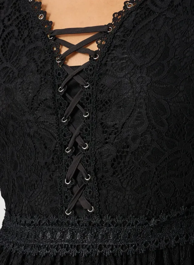 Long Sleeve Lace Dress – image 4