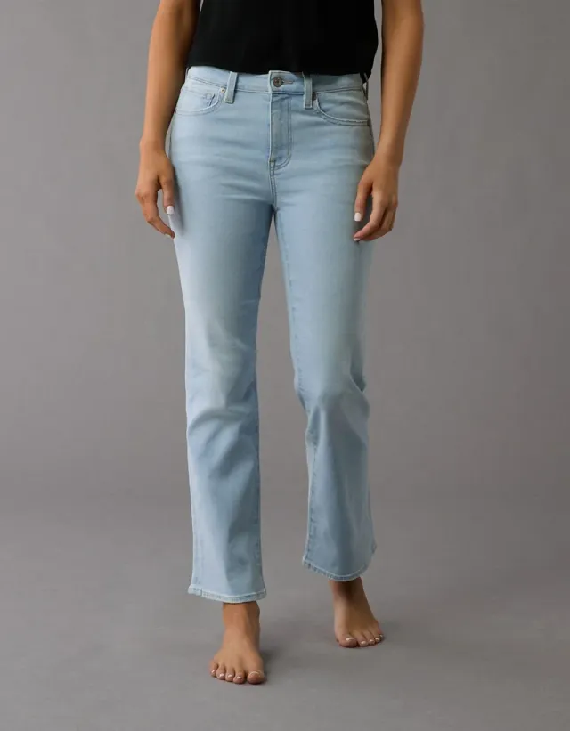 AE High-Waisted Kick Bootcut Crop Jean