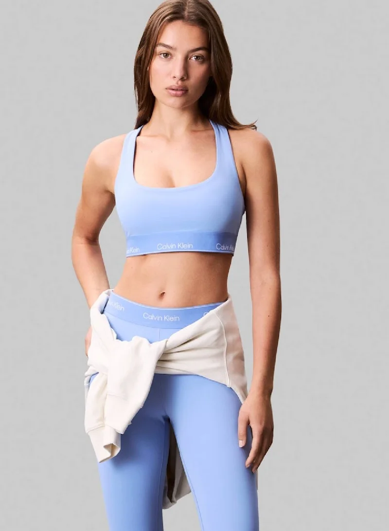 Medium Impact Sports Bra Light Periwinkle Blue