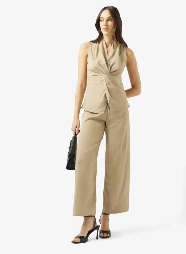 Cinched Waist Top and Pants Set – image 5