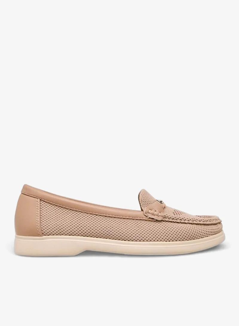 Flora Bella Women Slip-On Loafers Beige
