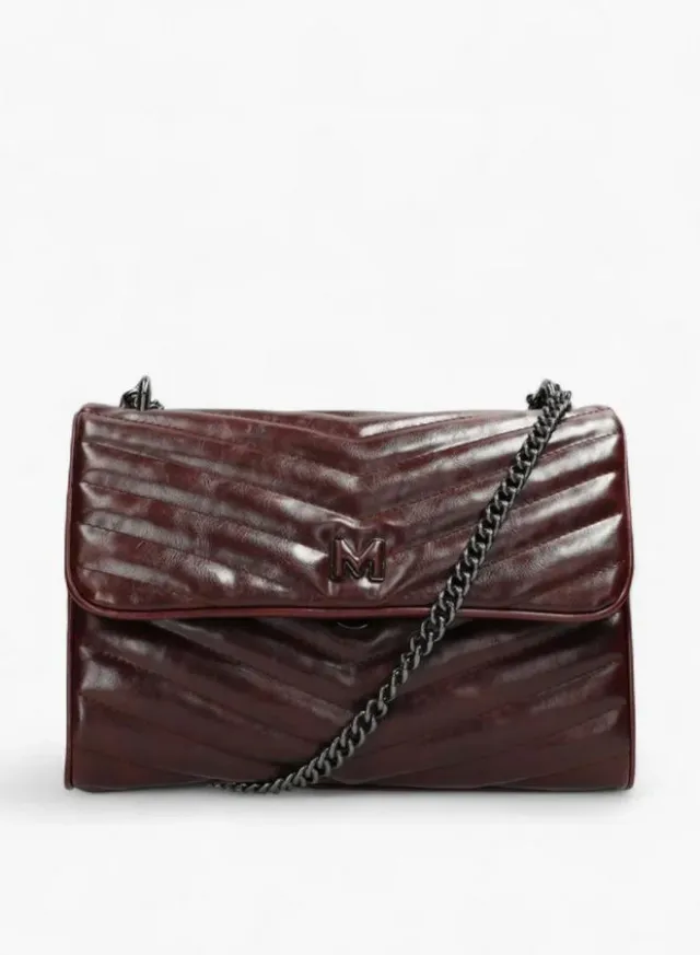 Textured Chain Shoulder Bag – image 2