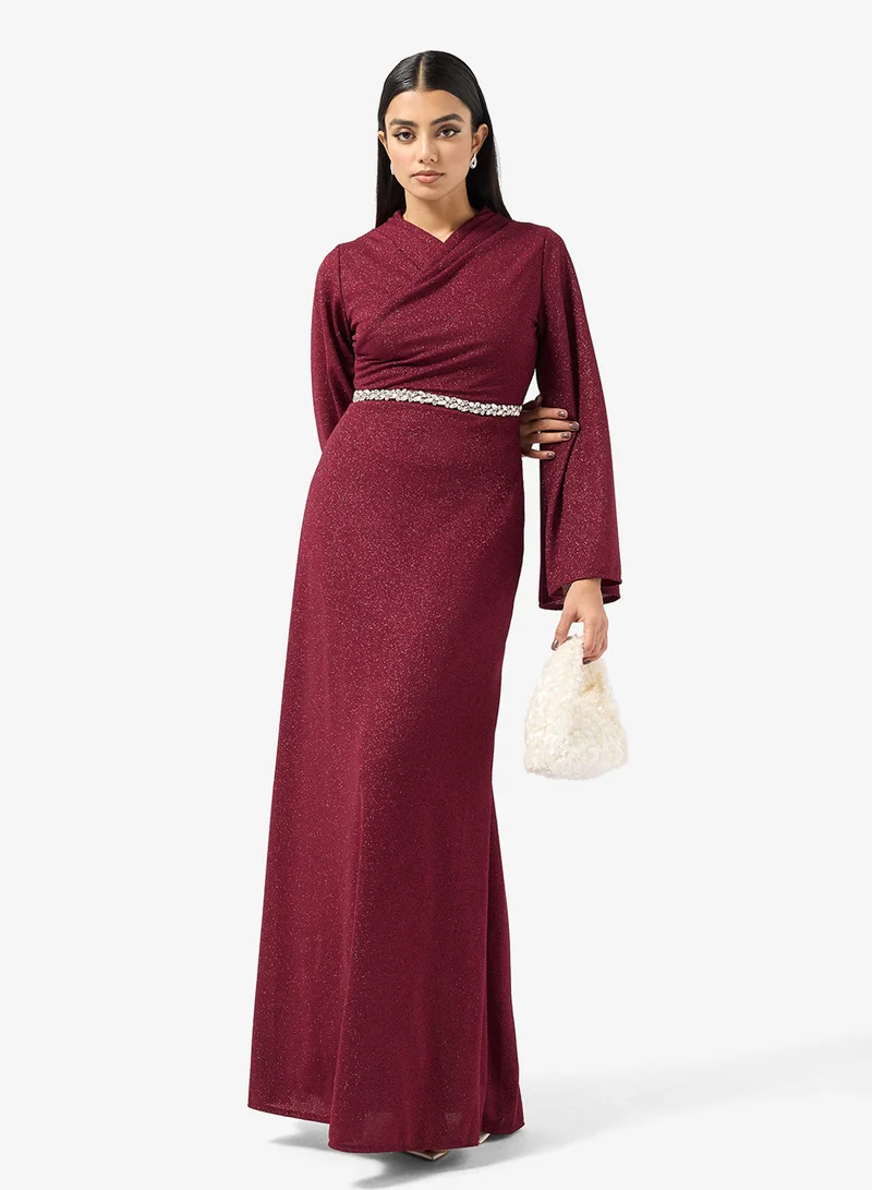 Women's Shimmer A-line Dress
