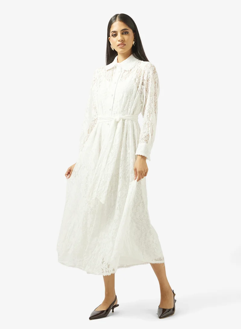 Elegant Lace A-Line Dress