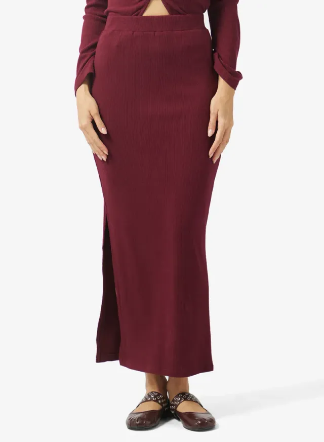 Ribbed Top and Skirt Set – image 4