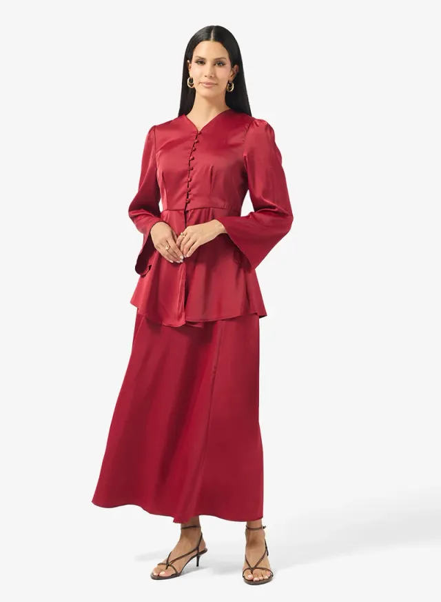 Longline Peplum Skirt Set – image 5