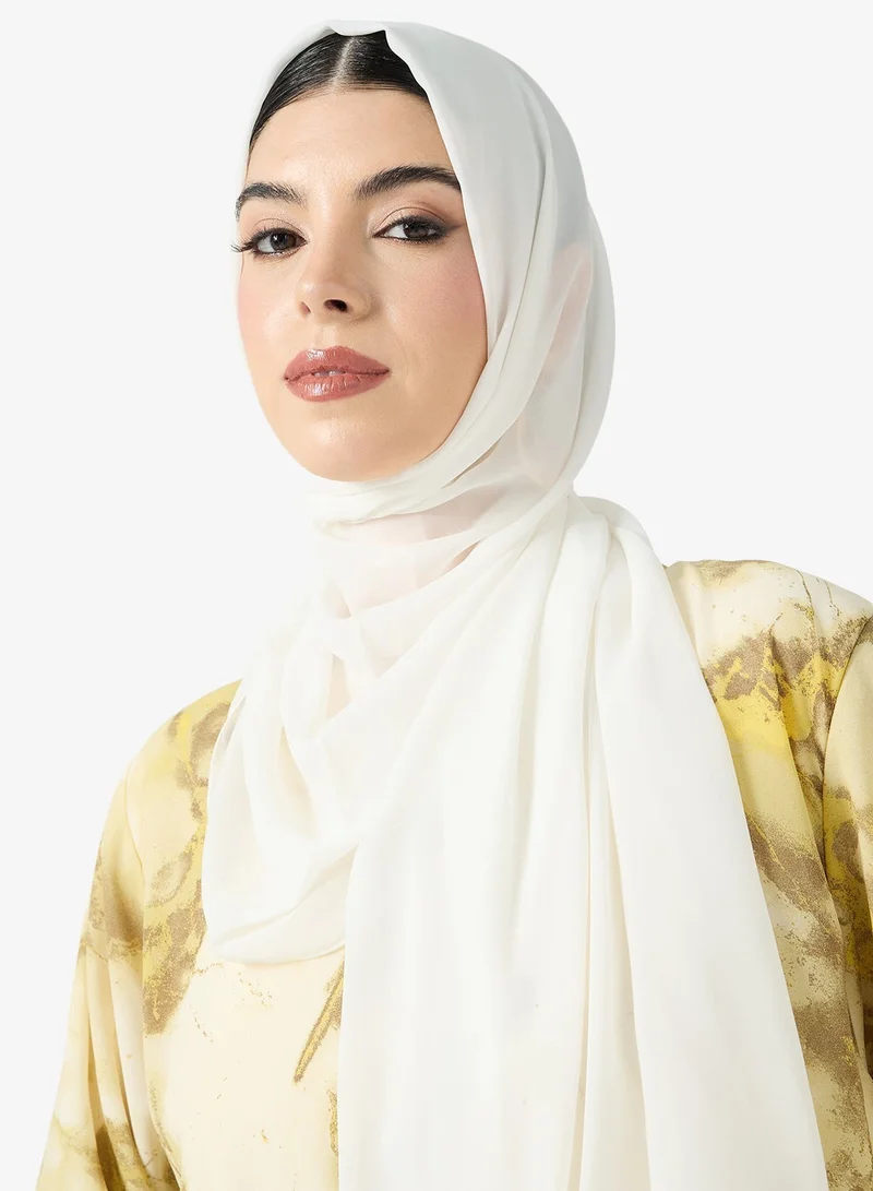 طقم عباية مطبوع
