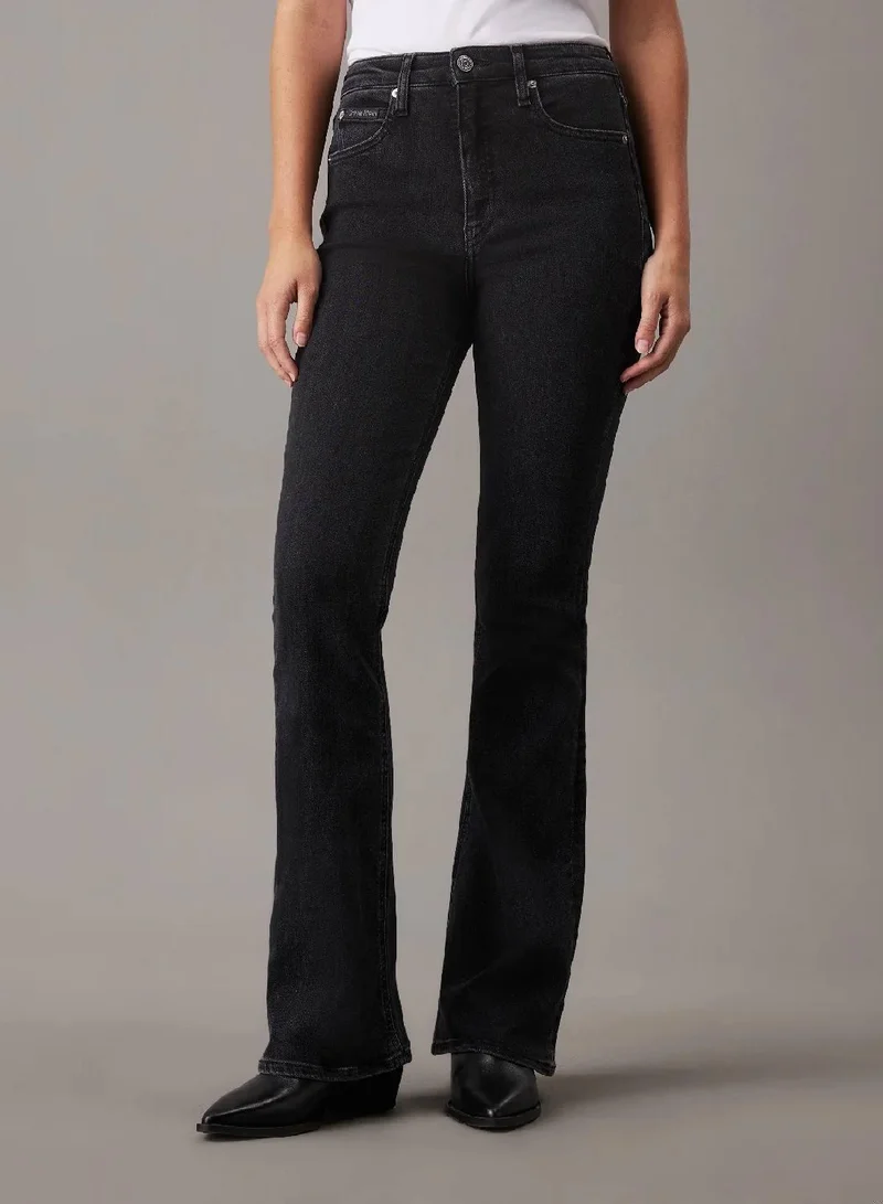 Skinny Bootcut Jeans Charcoal