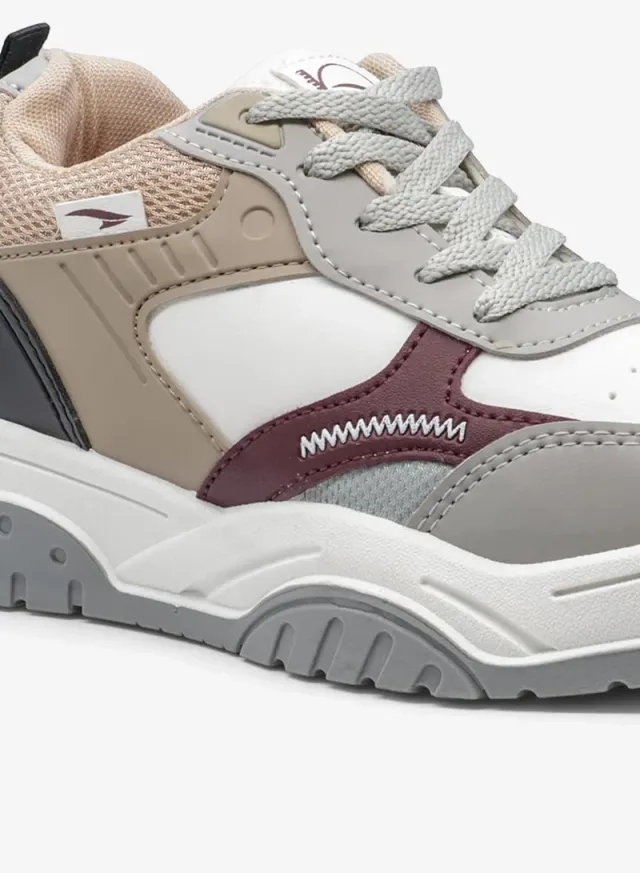 Stylish Women's Sneakers White, Grey, and Beige – image 5
