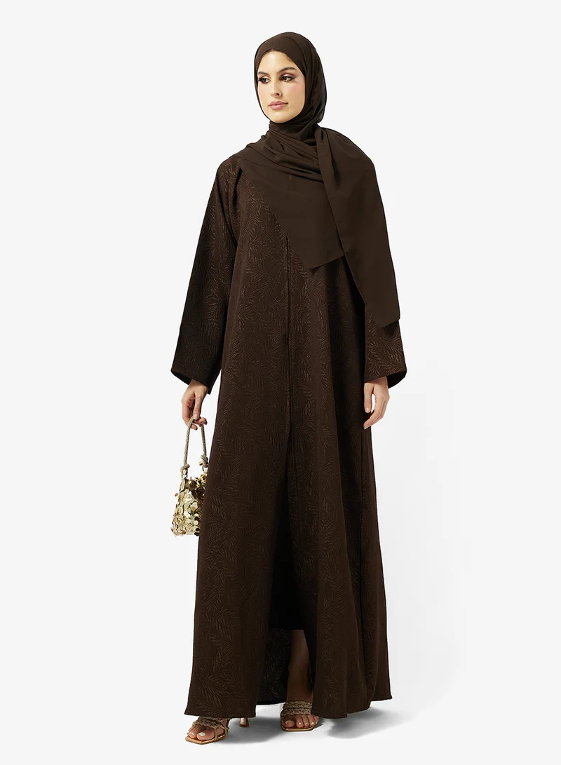 Printed Abaya & Sheila Green