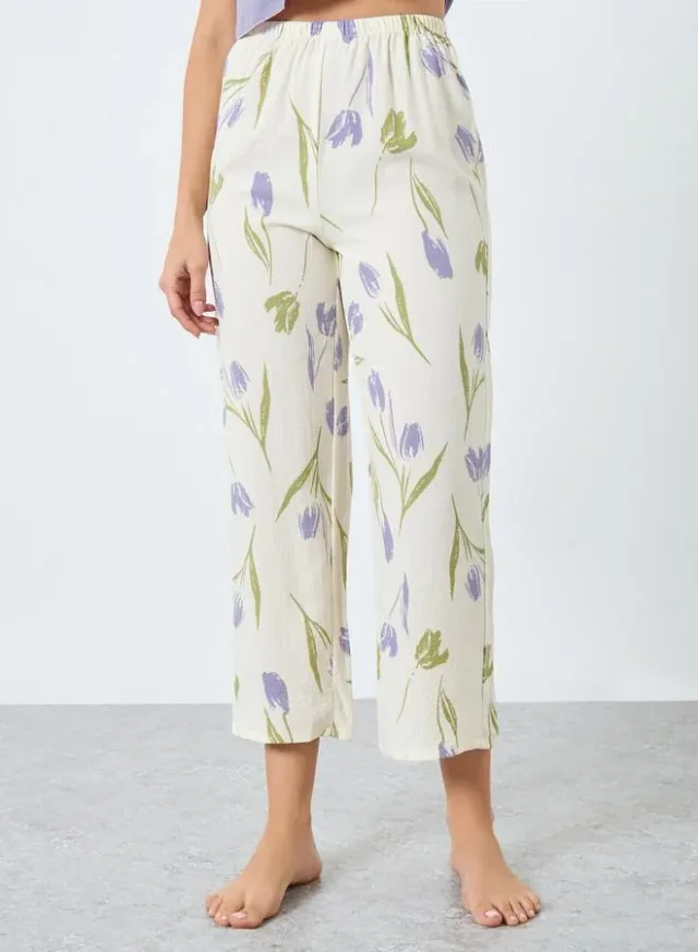 Take Two Solid Cami and Floral Pyjama Set – image 6