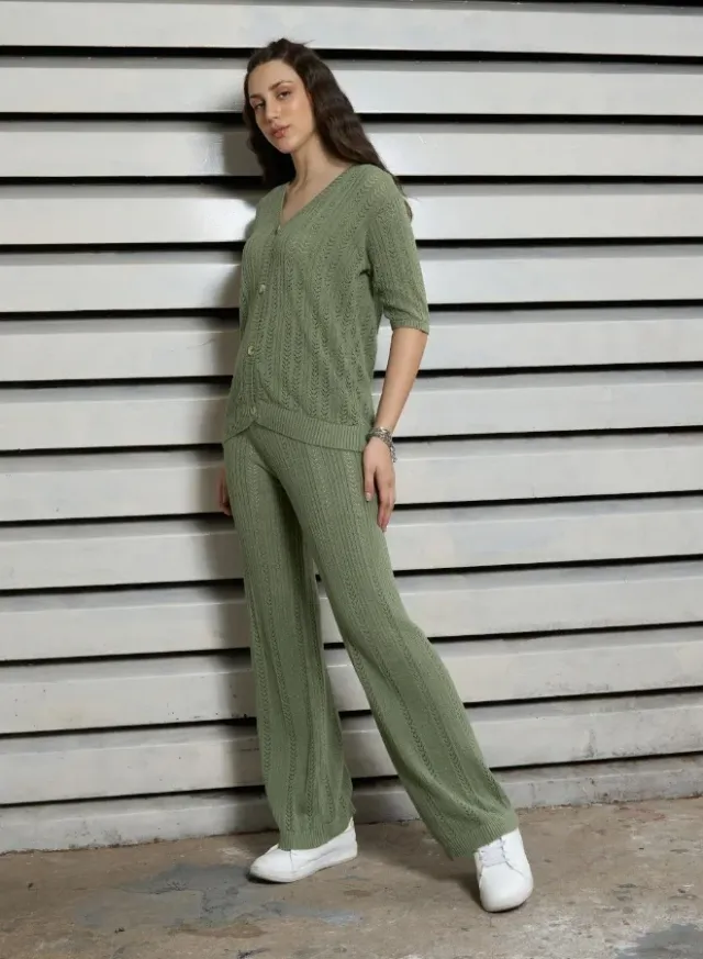 Women's Regular Fit Co-ord White – image 5