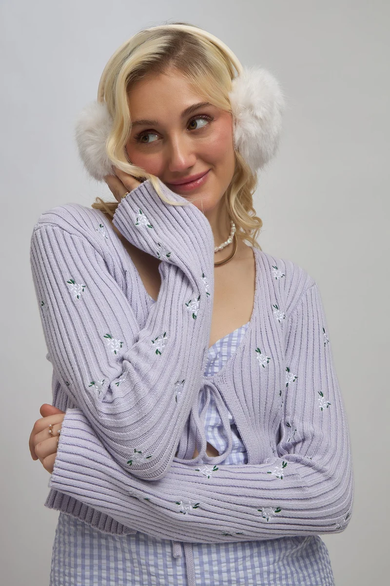 Virgio Rubie Cotton+ Frontopen Embroidery Tieup Top