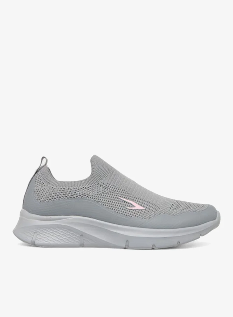 Women's Logo Slip-On Sports Shoes Grey