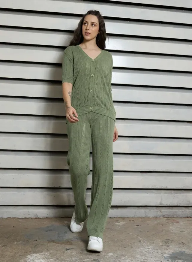 Women's Regular Fit Co-ord White – image 3