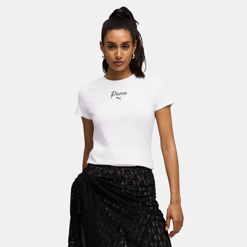 Women's Essentials Script T-Shirt White