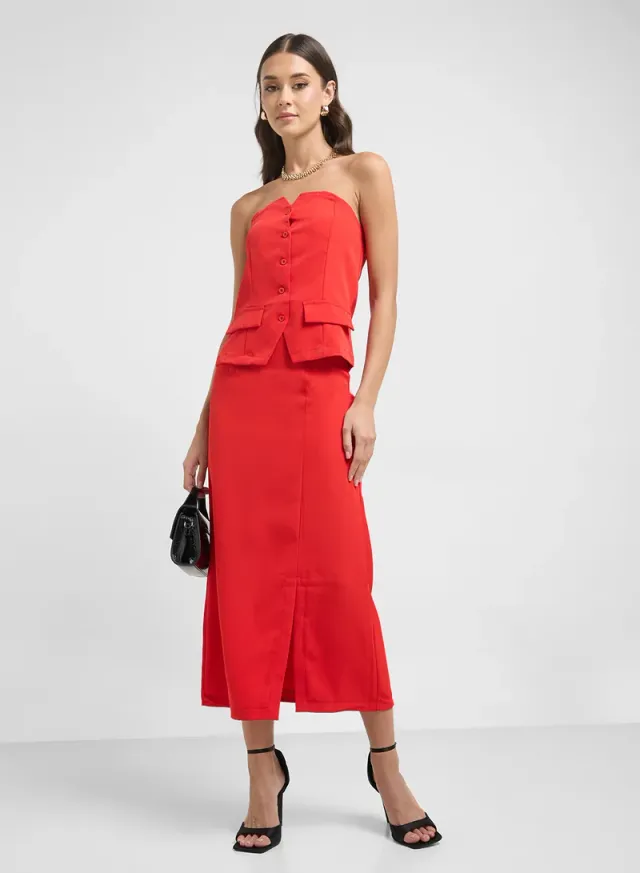 Bandeau Vest & Skirt Set – image 5