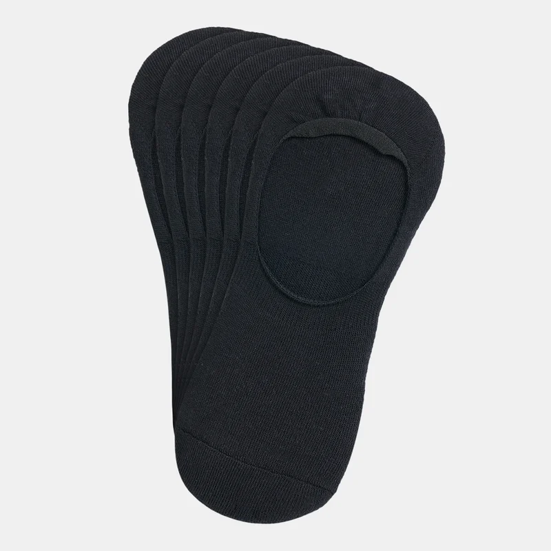 Men's Half-Cushioned No-Show Socks 3-Pack Black