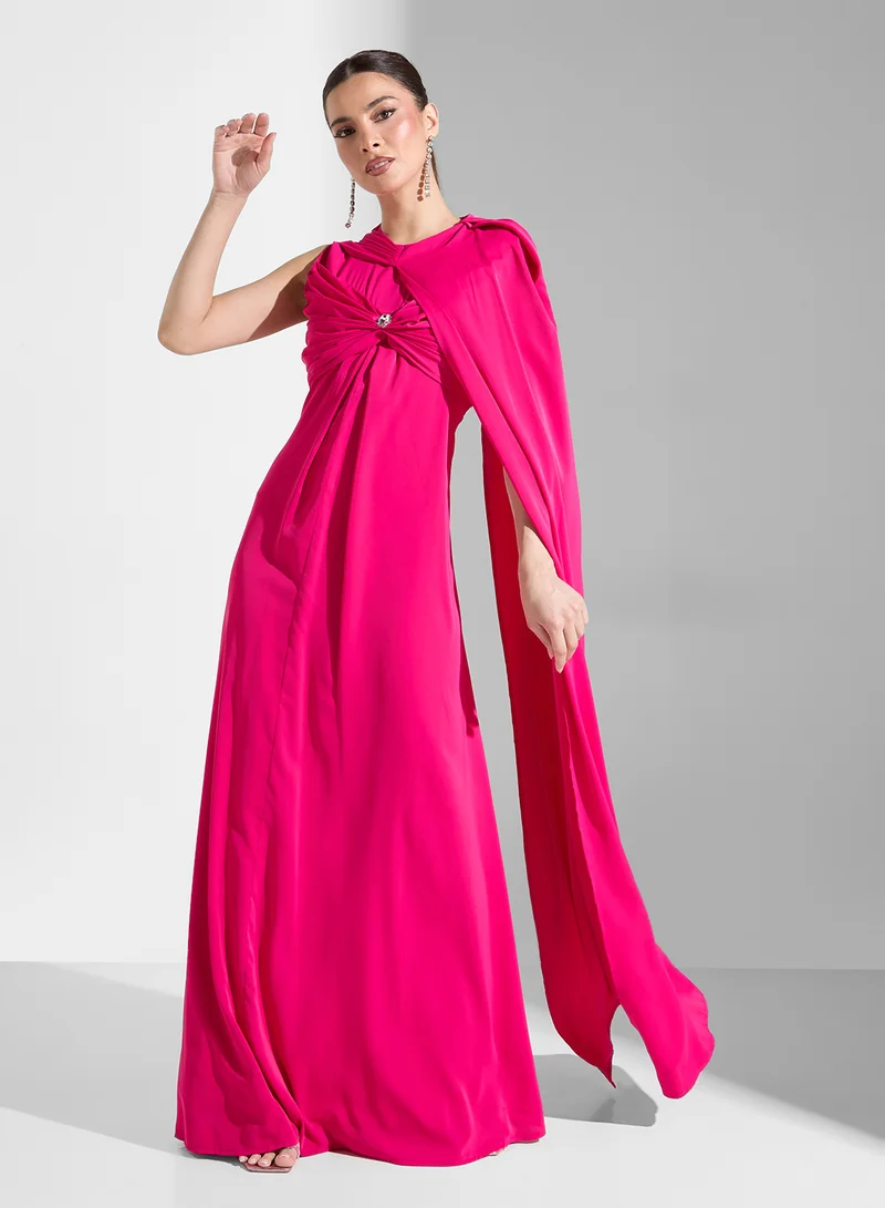 Formal Evening Gown - Hot Pink
