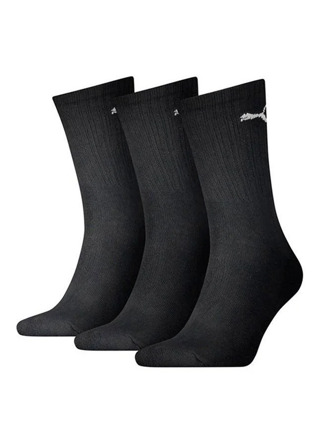 3-Pack Crew Socks Black