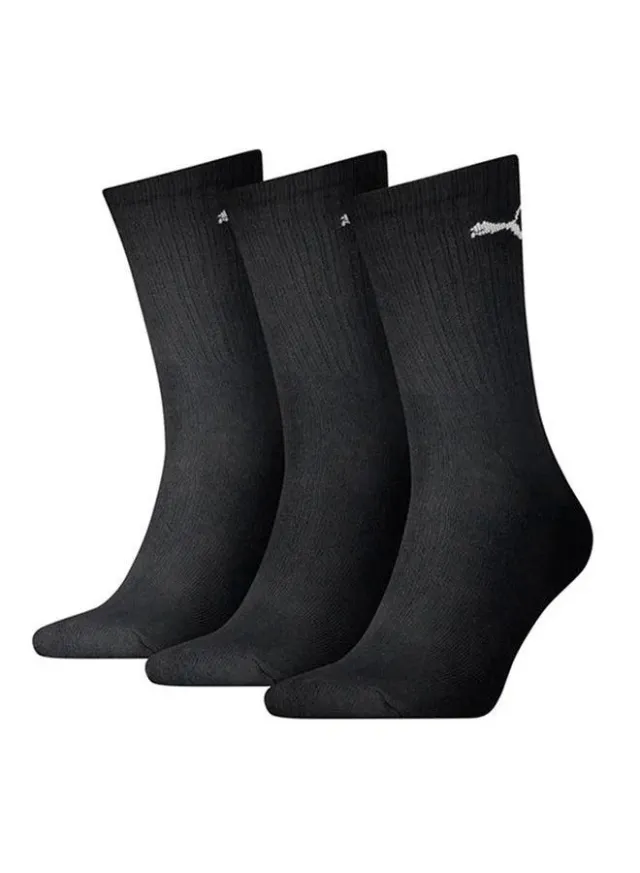 3-Pack Crew Socks Black