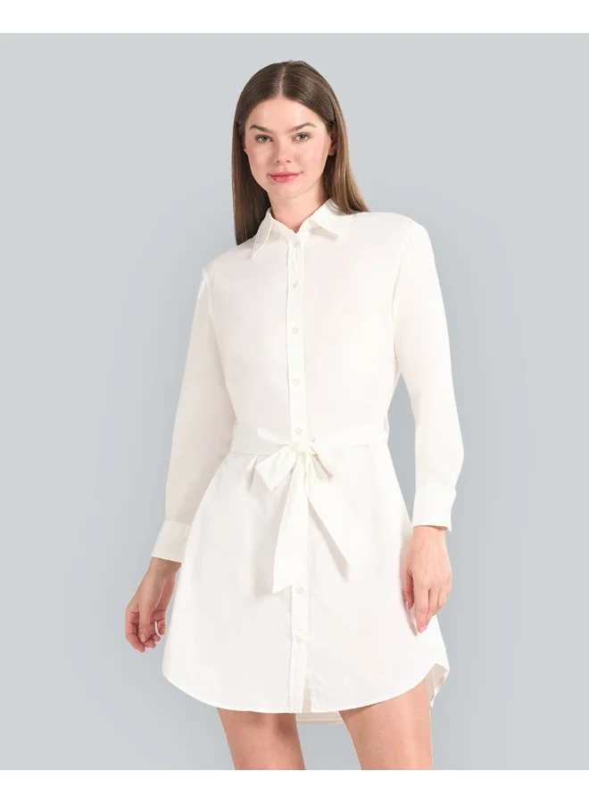 Women's Belted Shirt Dress