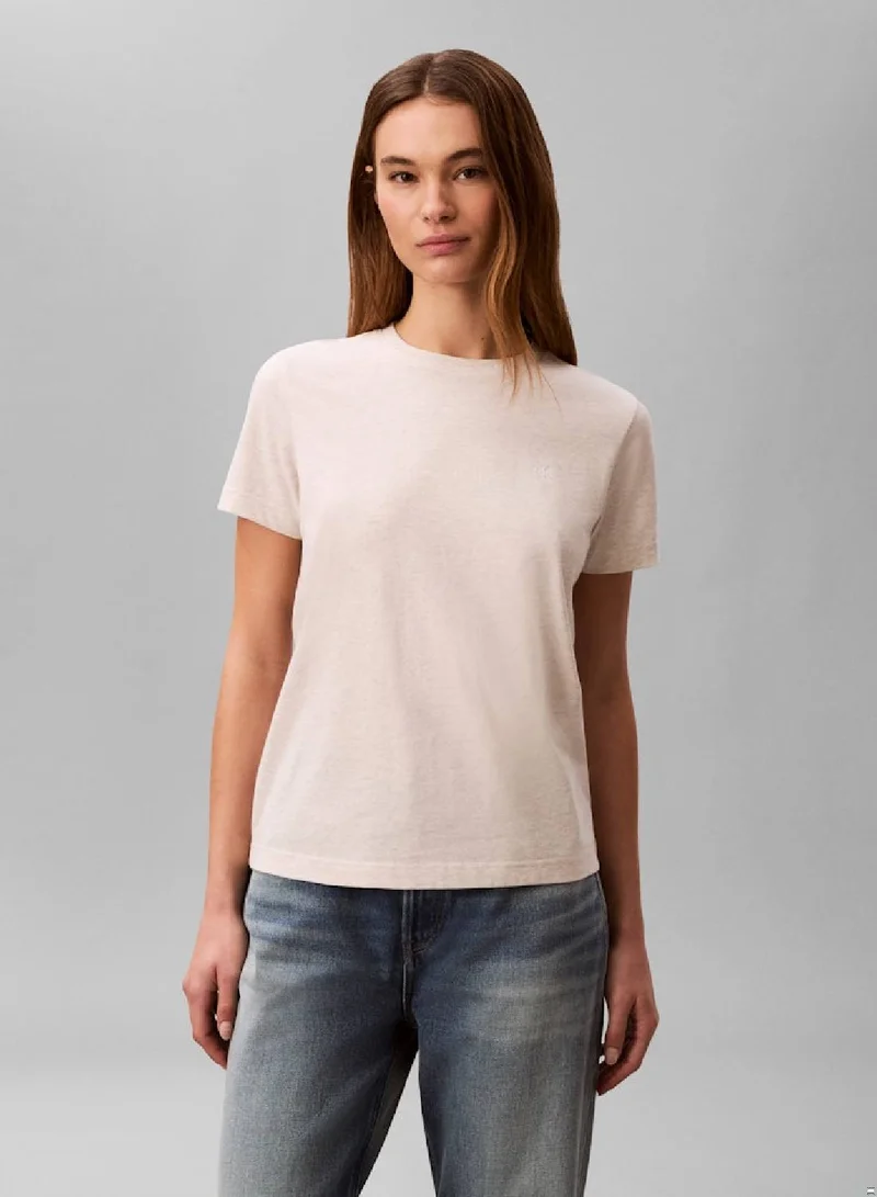 Jersey T-Shirt Beige