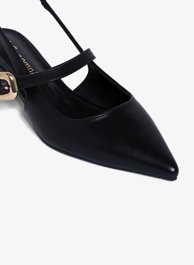 Geoomnii Women's Mid Heel Slip-On Mules – image 4