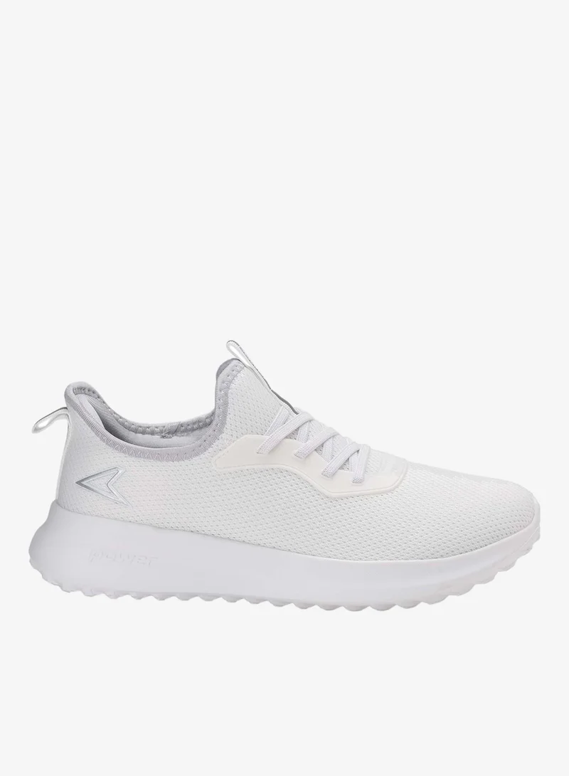 Casual Flat Lace-Up Sneakers White