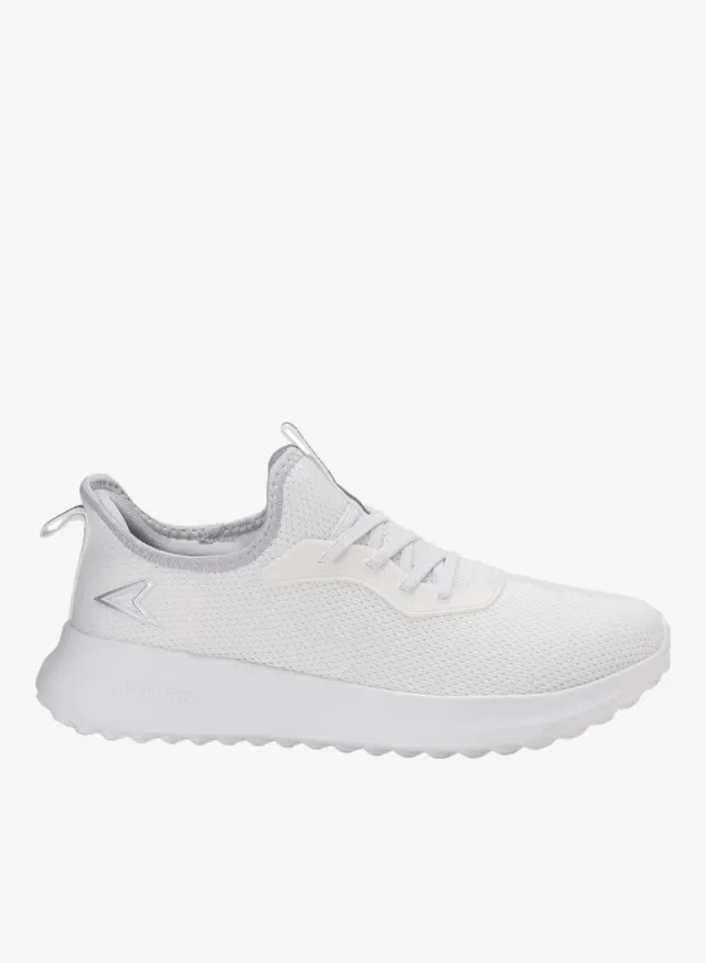 Casual Flat Lace-Up Sneakers White