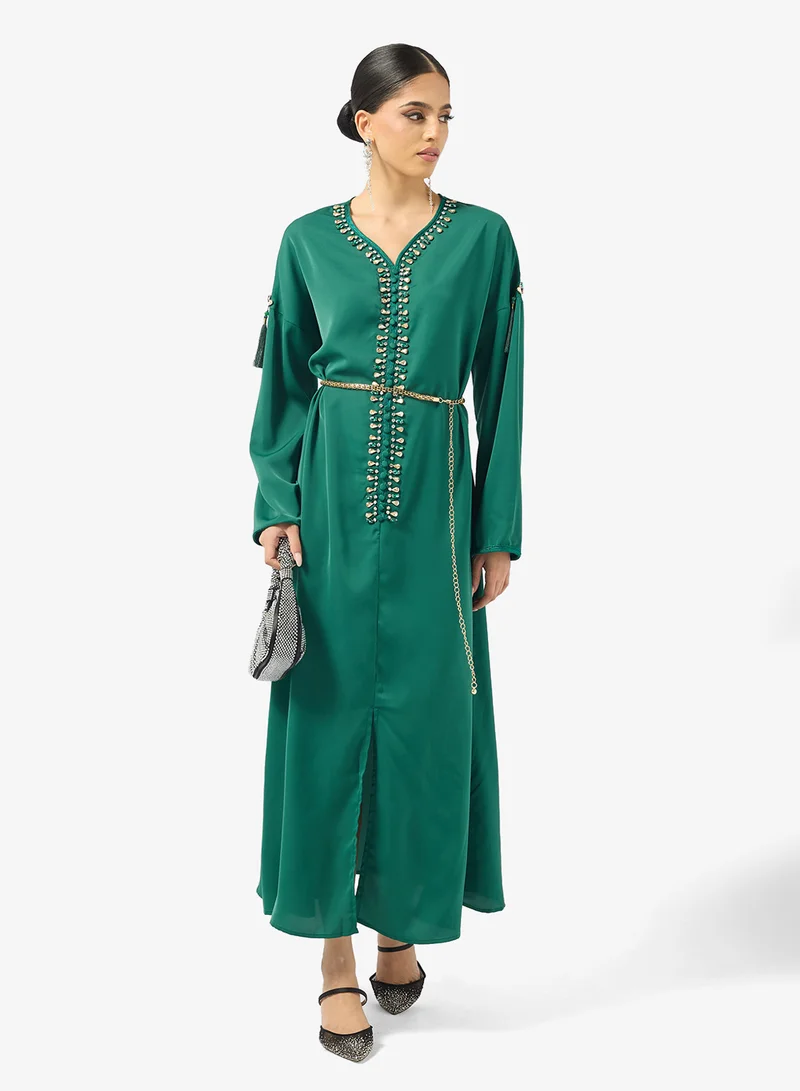 Elegant Embellished Jalabiya