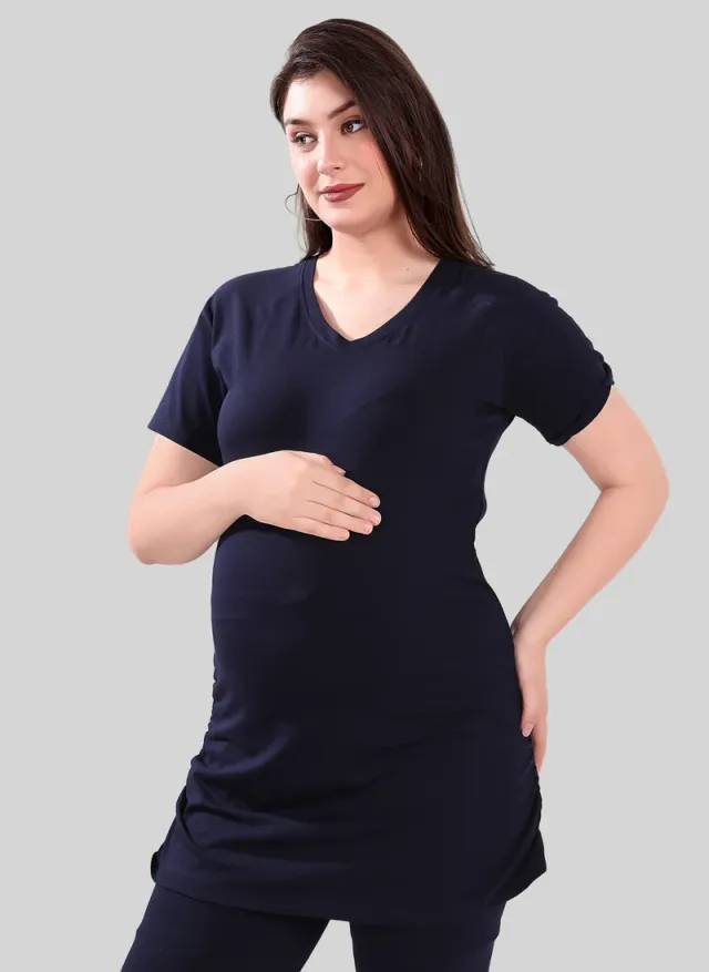Maternity 2-Piece Set: T-Shirt & High-Waist Leggings – image 4