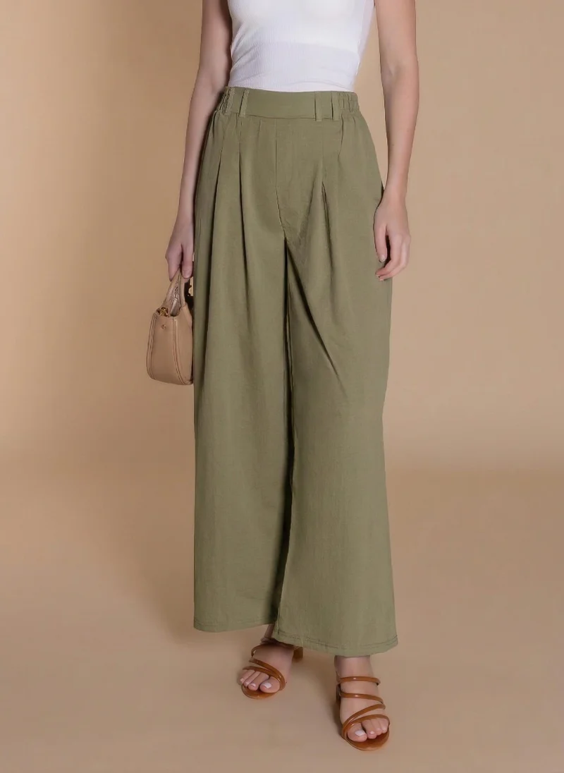 PLEATED COMFORT TROUSERS
