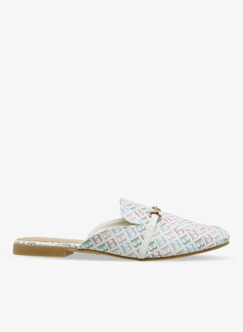 Women's Monogram Print Mules Multicolour