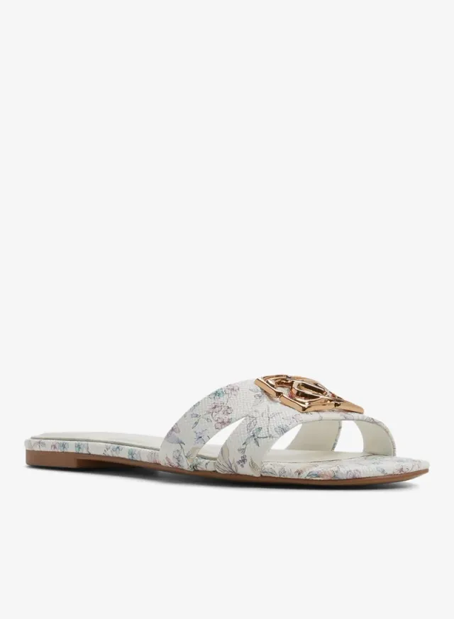 SUNRAY Open Toe Flat Sandals Beige – image 4