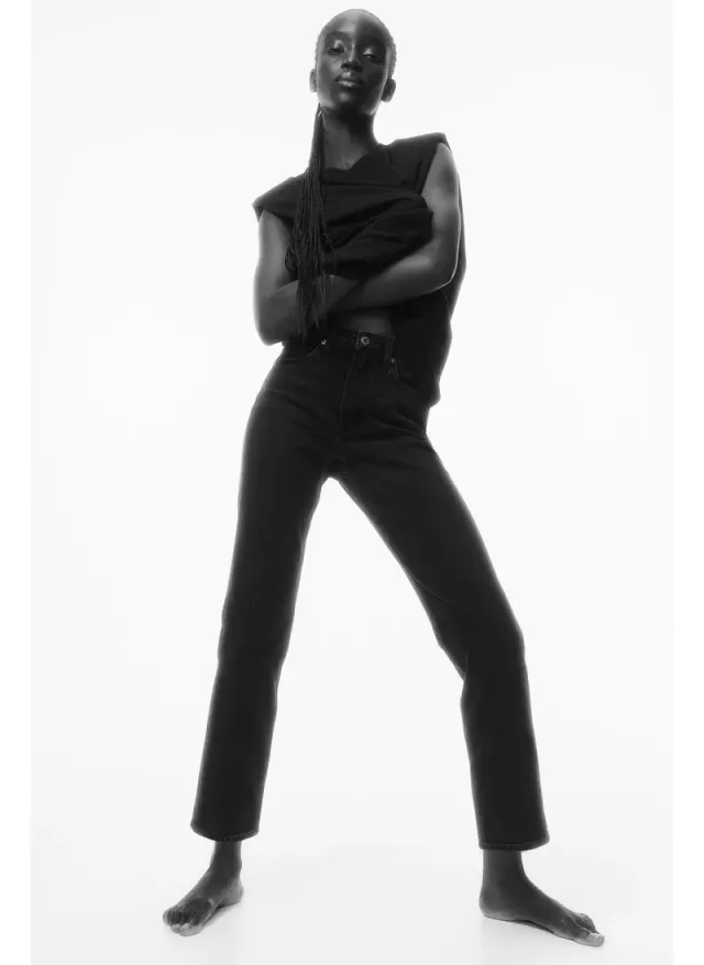 High-Rise Slim Straight Ankle Jeans – image 4