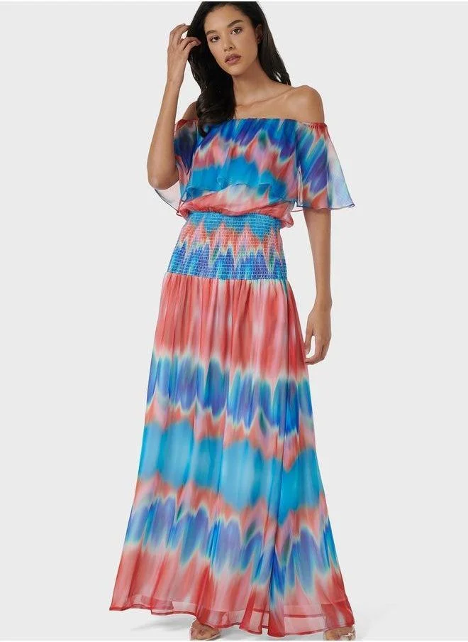 Off-Shoulder Maxi Dress