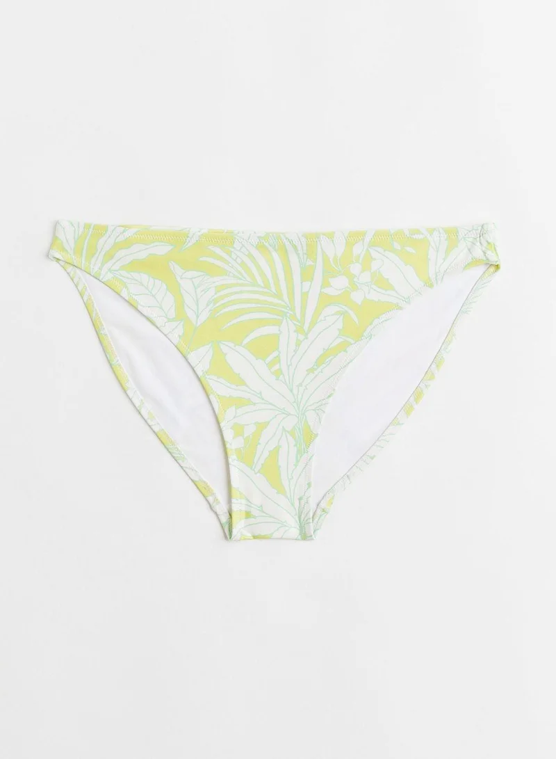 High Leg Bikini Bottom Pastel Yellow