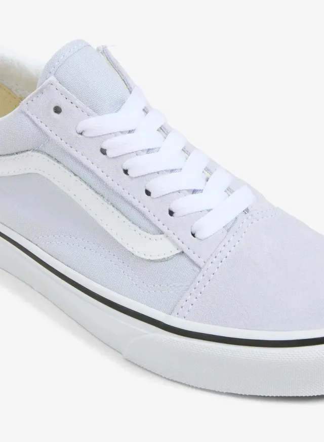 Vans Old Skool Women's Blue Leather and Fabric Sneakers – image 4