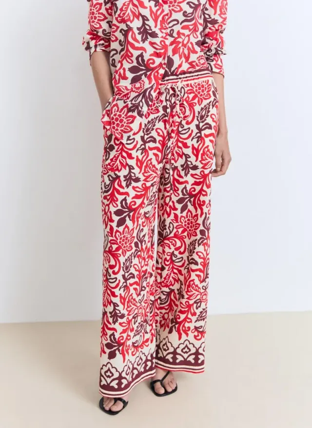 Flowy Printed Trousers