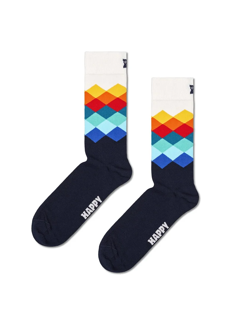 Faded Diamond Sock