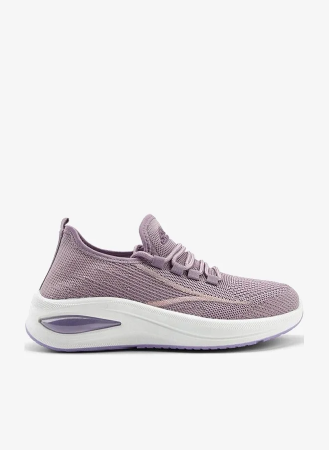Lace-Up Pull Tab Sports Shoes Lilac