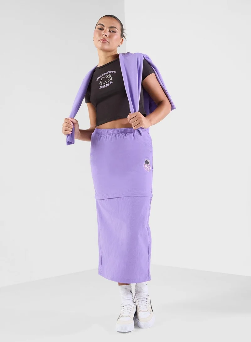 Hello Kitty Maxi Skirt Lilac