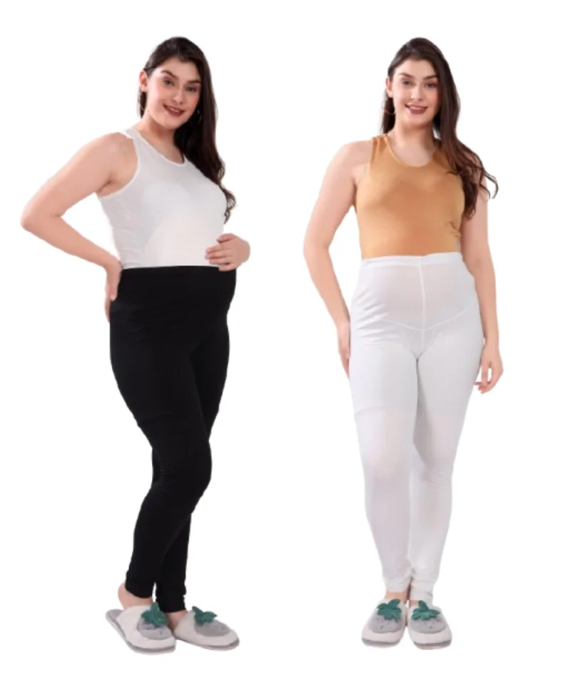 High Waist Maternity Leggings (2-Pack)