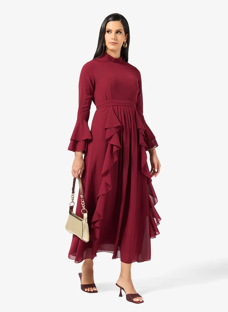 Ruffle Detail Dress