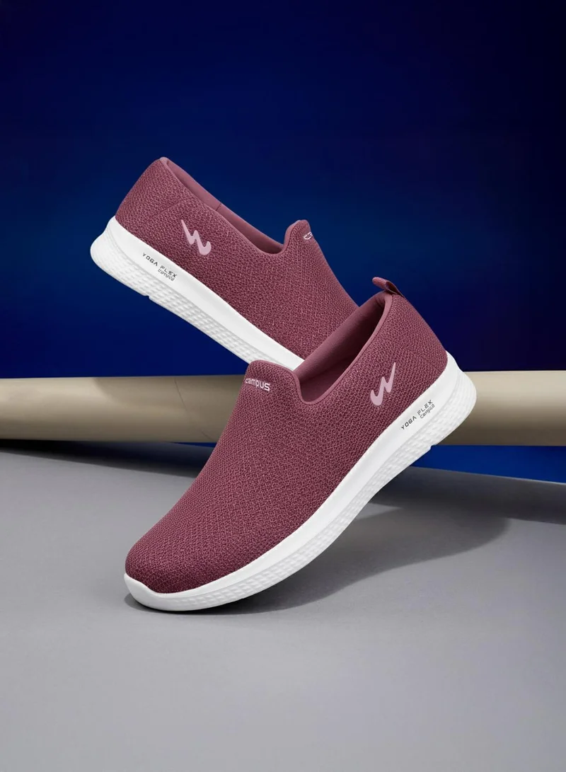 Women's Minimalist Low-Top Slip-On Shoes Burgundy