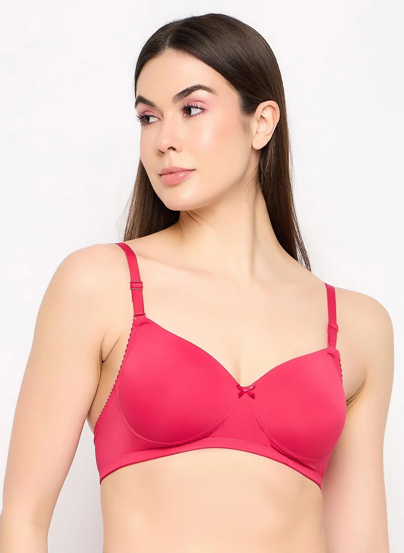 Clovia Padded Multiway T-Shirt Bra - Fuschia Pink